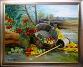 Piotr Szałkowski 'Martwa natura' obraz olejny 73 x 92cm