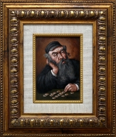 Wiktor Wałęga - Portret żyda liczącego pieniądze