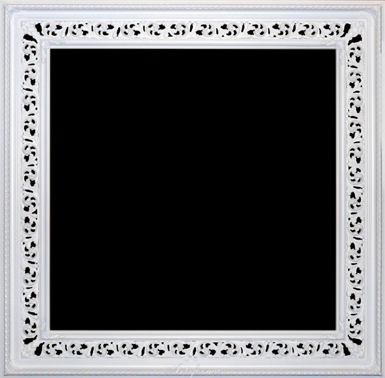 Rama ażurowa lakierowana  biały mat / szerokość profilu 18,5cm