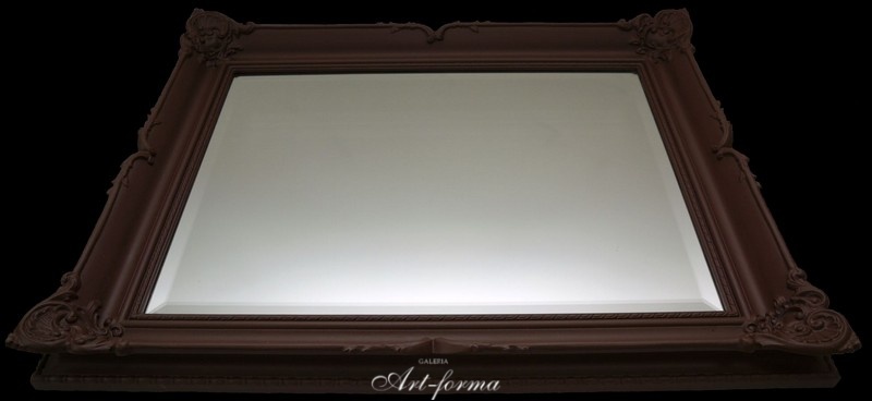 Rama stylowa do lustra, lakierowana (brąz mat) szerokość profilu 9cm