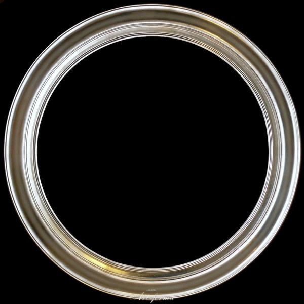 Rama okrągła srebro szlagaluminium szerokość profilu 10cm OV6104-1