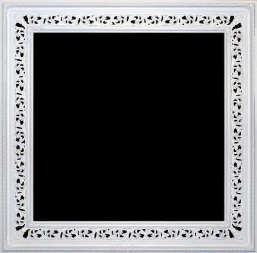 Rama ażurowa lakierowana biały mat / szerokość profilu 18,5cm //Nr.01