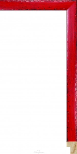 Rama drewniana lakierowana - kolor czerwień